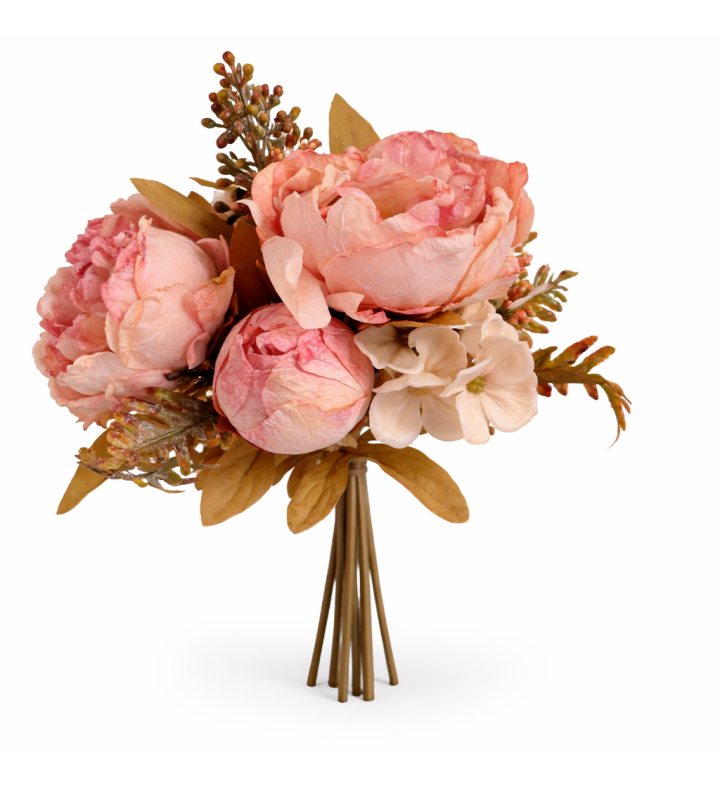 Peony Bouquet Rose Quartz 