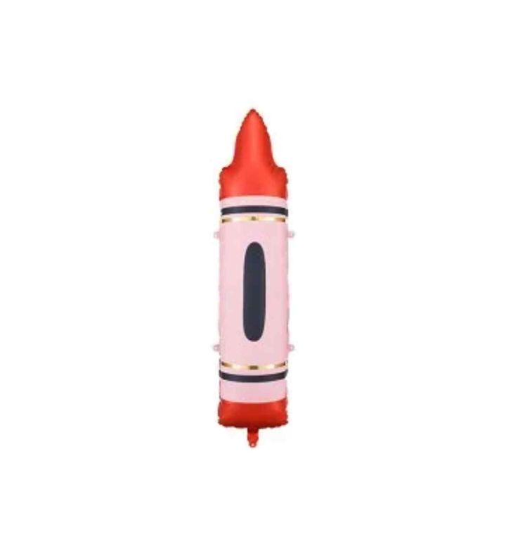 104cm Party Deco Red Crayon Foil Balloon