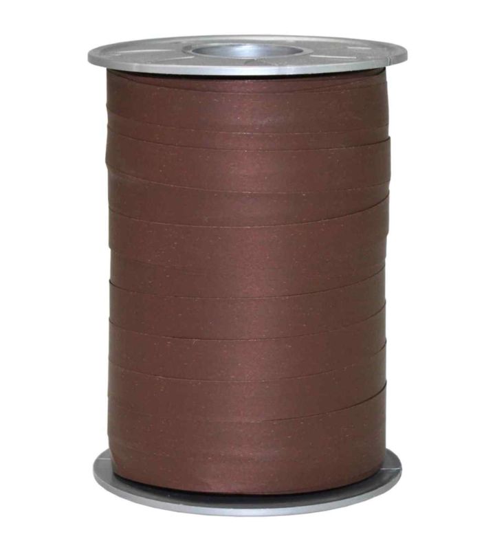10mm x 200m Curling Ribbon - Opak Espresso
