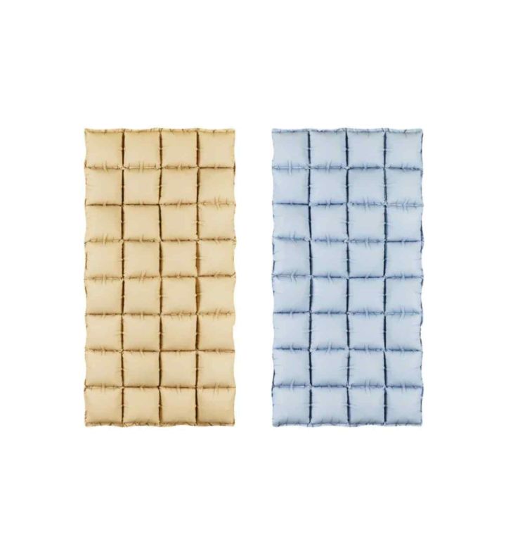 110 x 55cm Party Deco Double Sided Beige - Blue Curtain