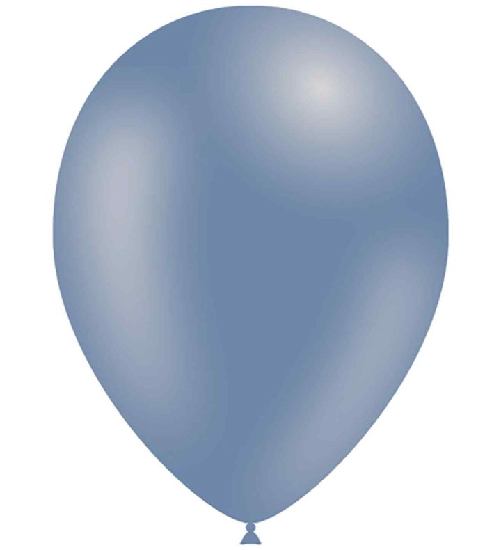 11" Decotex Fashion Solid Vintage Blue 112 Latex Balloons 50ct