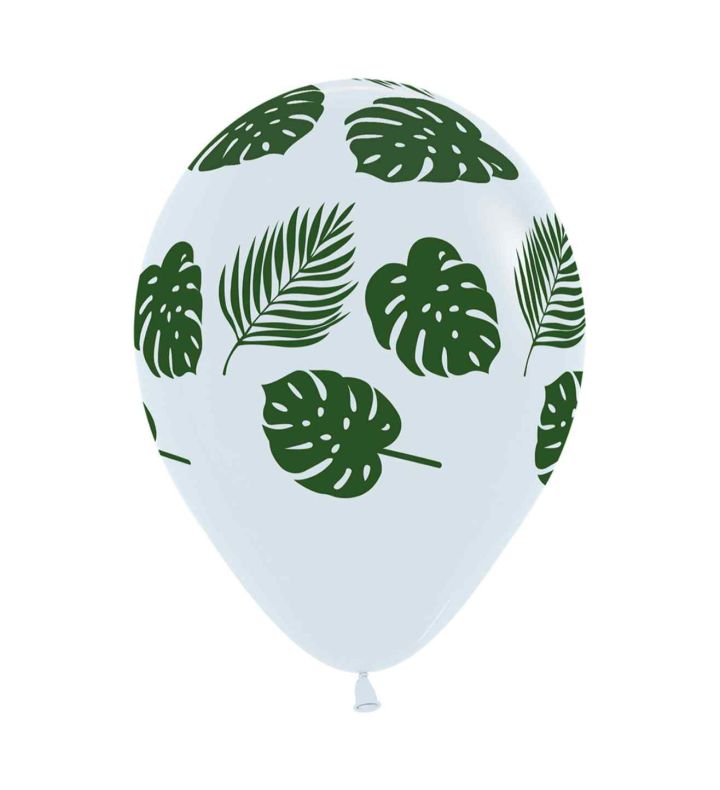 12" Sempertex Leaves Clear Latex Balloons 25ct