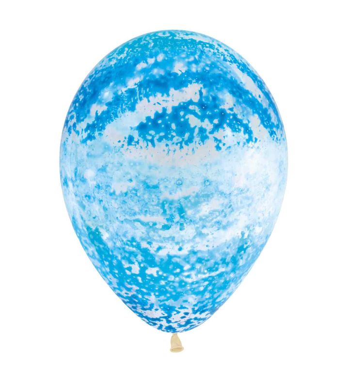12" Sempertex Crystal Clear 390 Graffiti Sky Latex Balloons 25ct