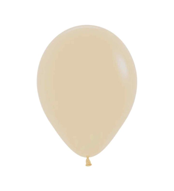 12" Sempertex Fashion Solid White Sand 071 Latex Balloons 50ct