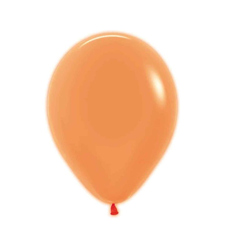 12" Sempertex Neon Solid Orange 261 Latex Balloons 50ct