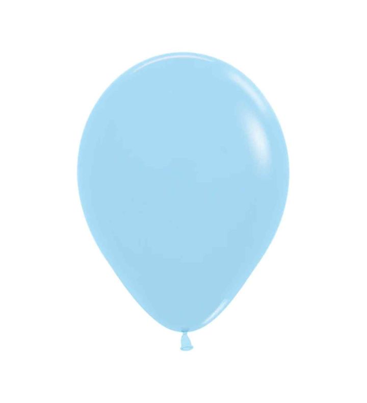 12" Sempertex Pastel Matte Blue 640 Latex Balloons 50ct