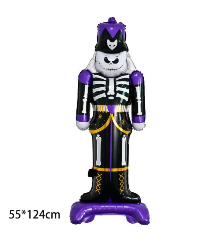 124cm Bamboo Party Purple Halloween Giant Foil Balloon