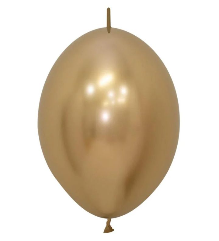 12" Sempertex Link Reflex Gold 970 Latex Balloons 25ct
