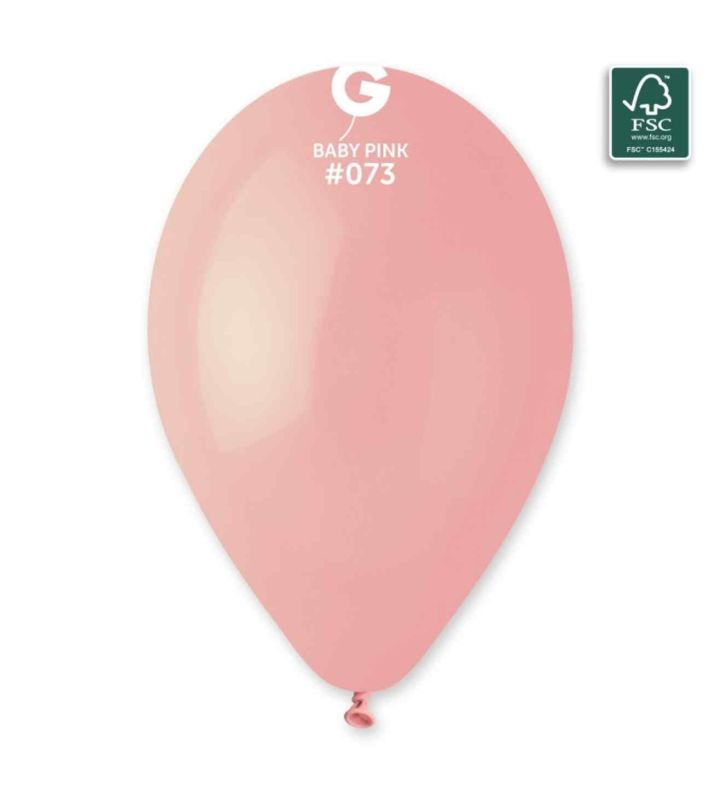 13" Gemar Baby Pink 073 Latex Balloons 50ct