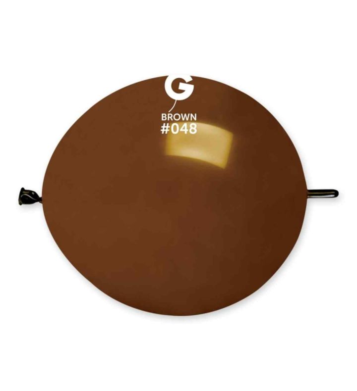 13" Gemar Brown 048 Link Latex Balloons 50ct