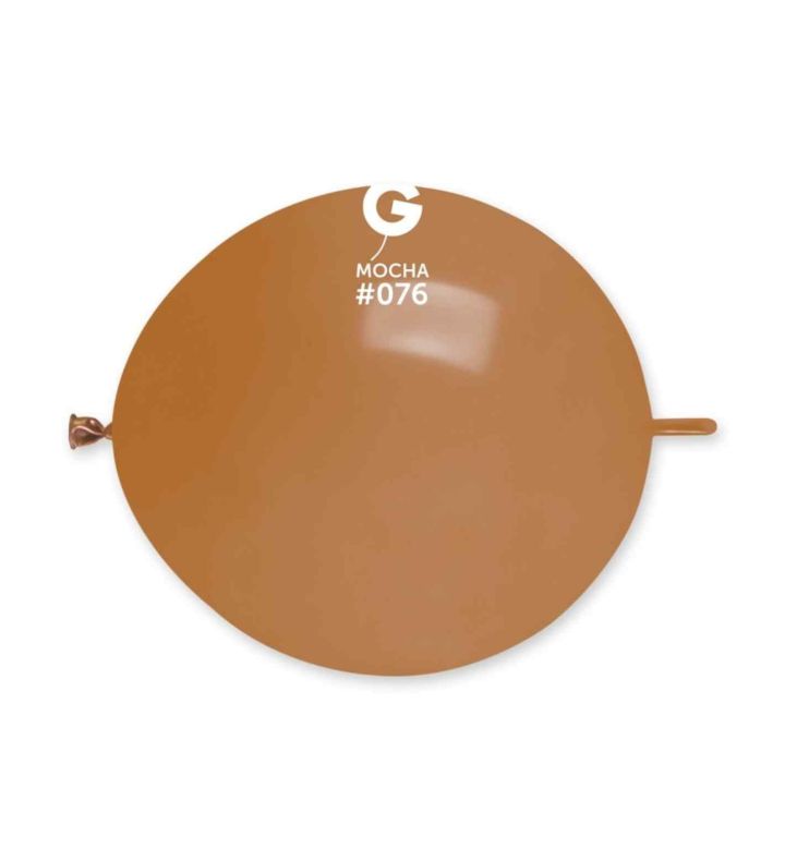 13" Gemar Mocha 076 Link Latex Balloons 50ct