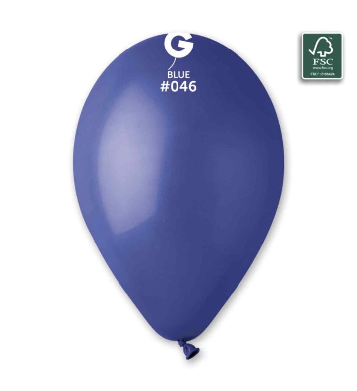 13" Gemar Royal Blue 046 Latex Balloons 50ct