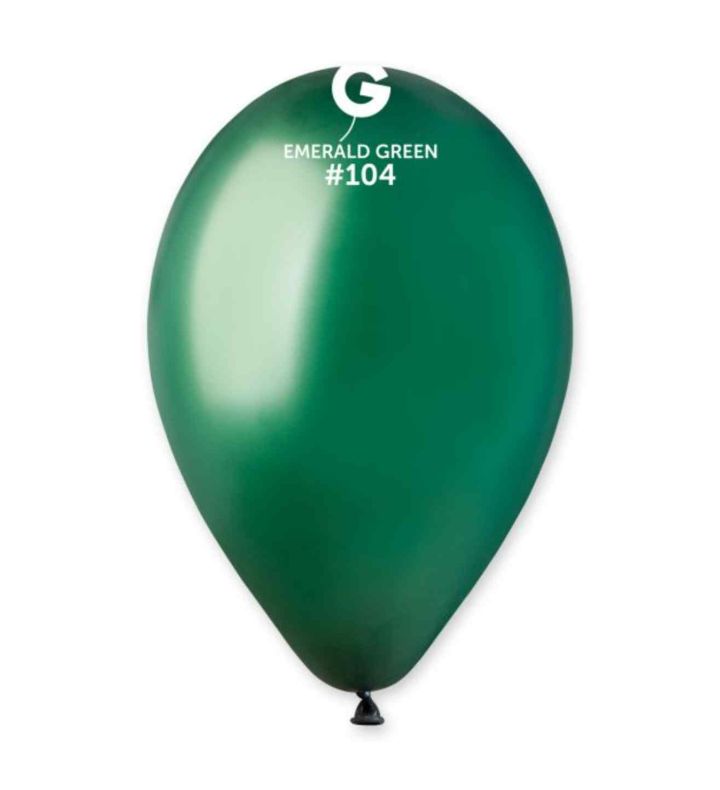 13" Gemar Emerald Green 104 Latex Balloons 50ct