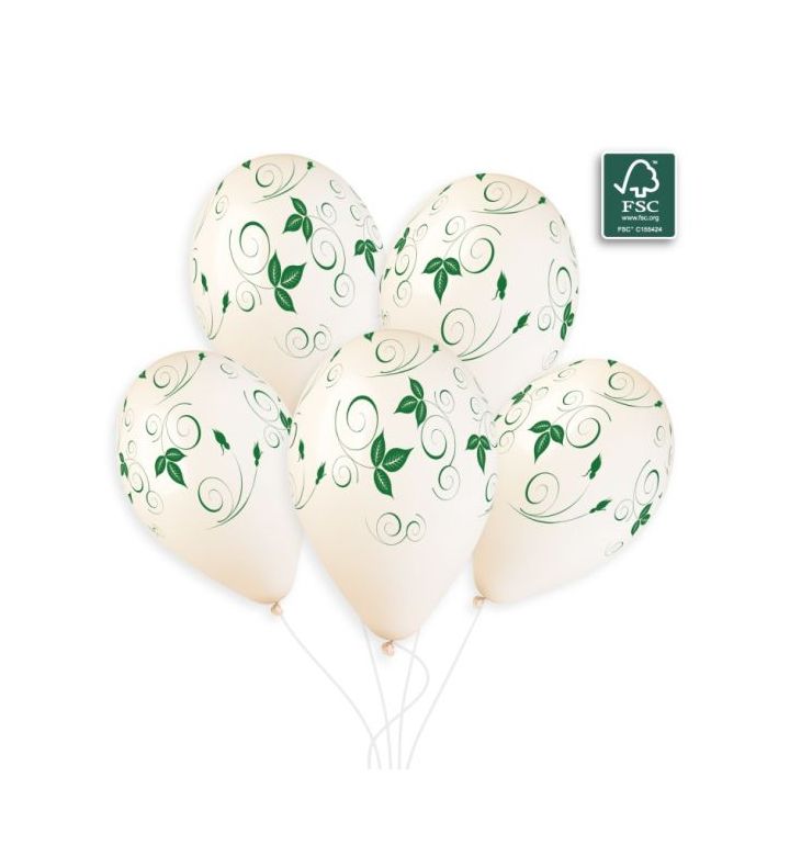 13" Gemar Leaves 106 Latex Balloons 25ct