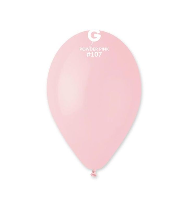 13" Gemar Powder Pink 107 Latex Balloons 50ct