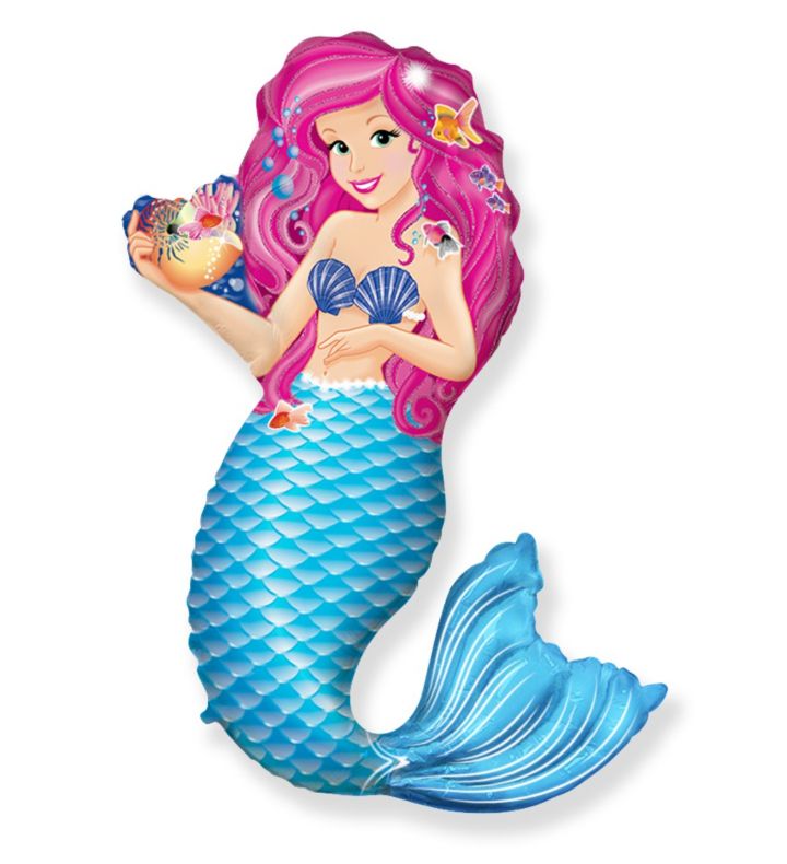 Mini Zoe Mermaid Flexmetal Foil Balloon