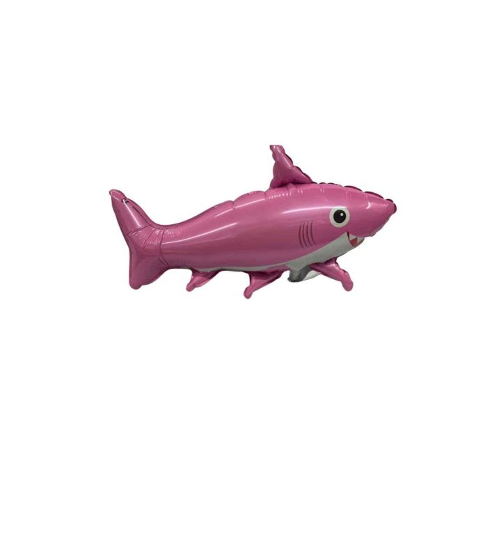 Mini Pink Shark Flexmetal Foil Balloon
