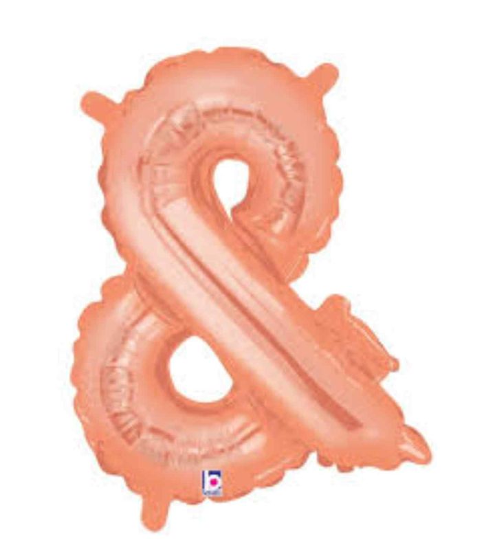 14" Rose Gold Symbol & Grabo Foil Balloon