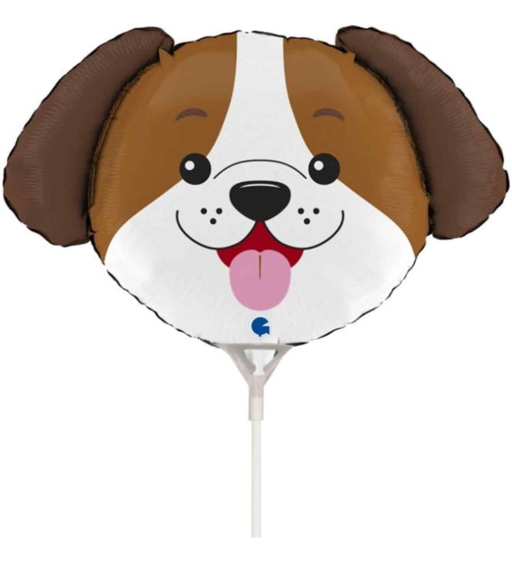 Mini Dog Head Grabo Foil Balloon