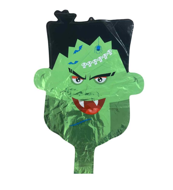 Mini Halloween Monster Head Bamboo Party Foil Balloon