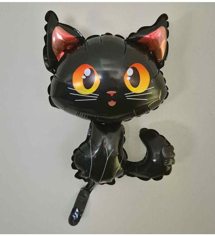Mini Halloween Black Cat Flexmetal Foil Balloon