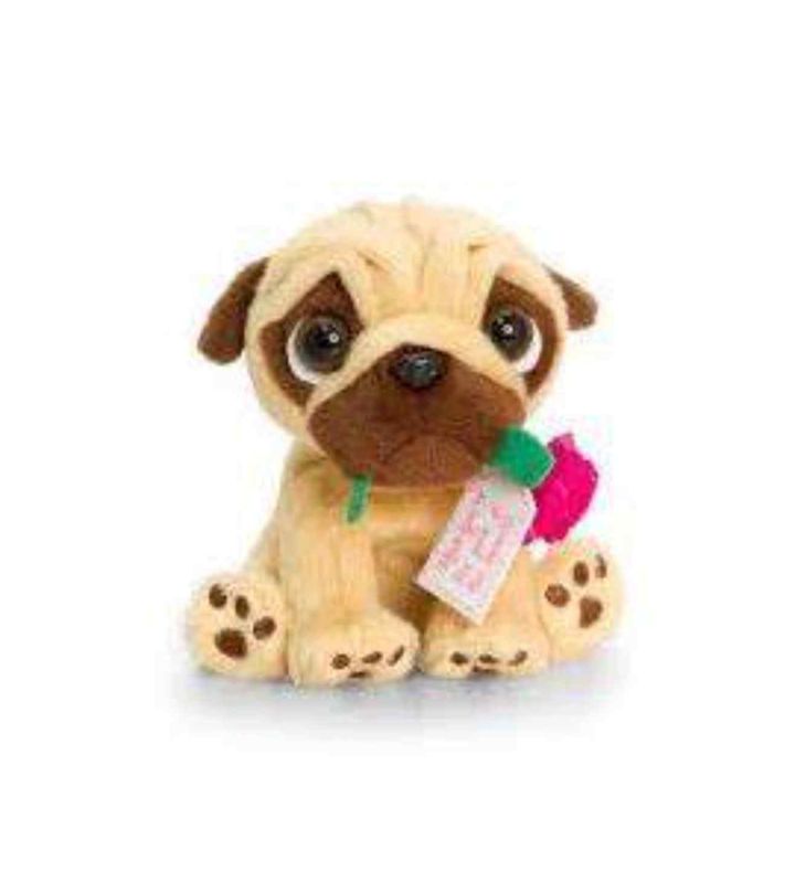 14cm Pugsley with Flower