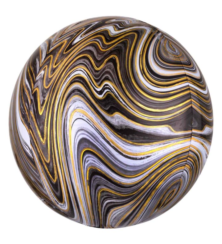 15" Black Marblez Orbz