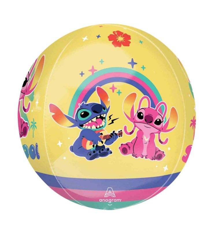 15" Lilo And Stitch Stay Cool Orbz Disney Foil Balloon
