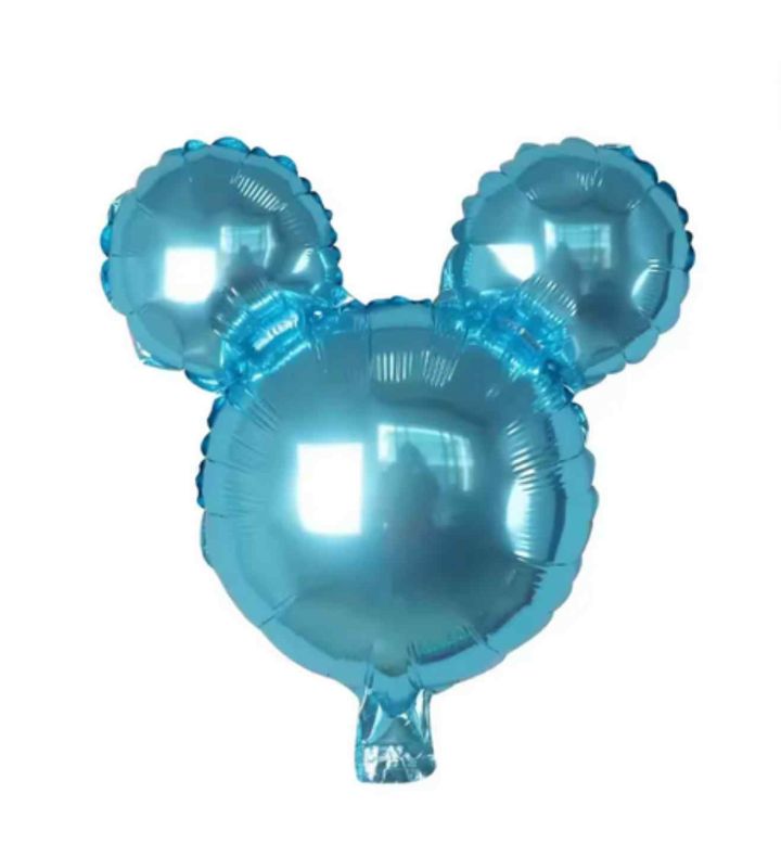 Mini Mouse Head Blue Bamboo Party Foil Balloon