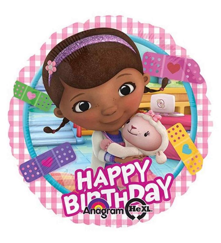 17" Doc McStuffins Happy Birthday Foil Balloon