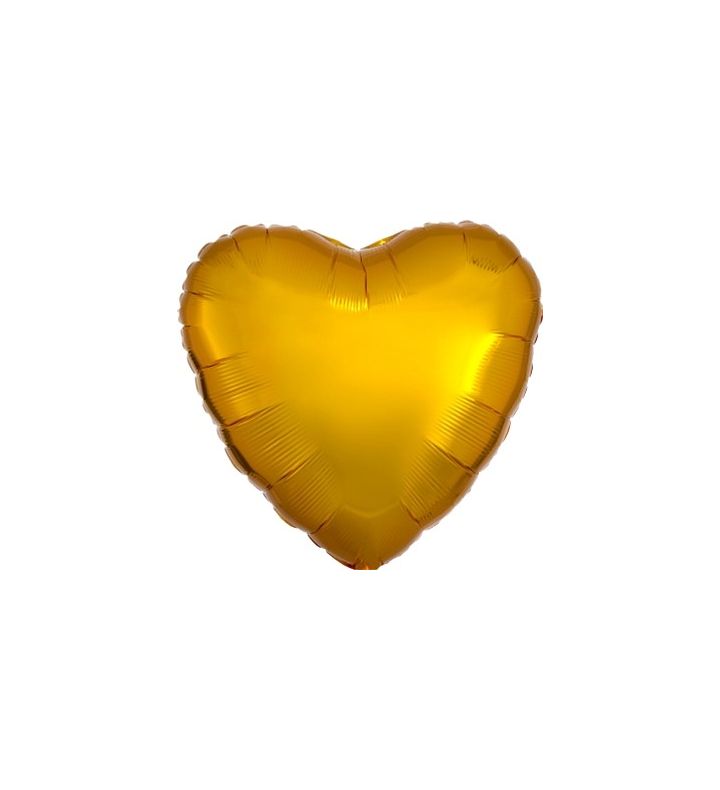 17" Gold Heart Anagram Foil Balloon