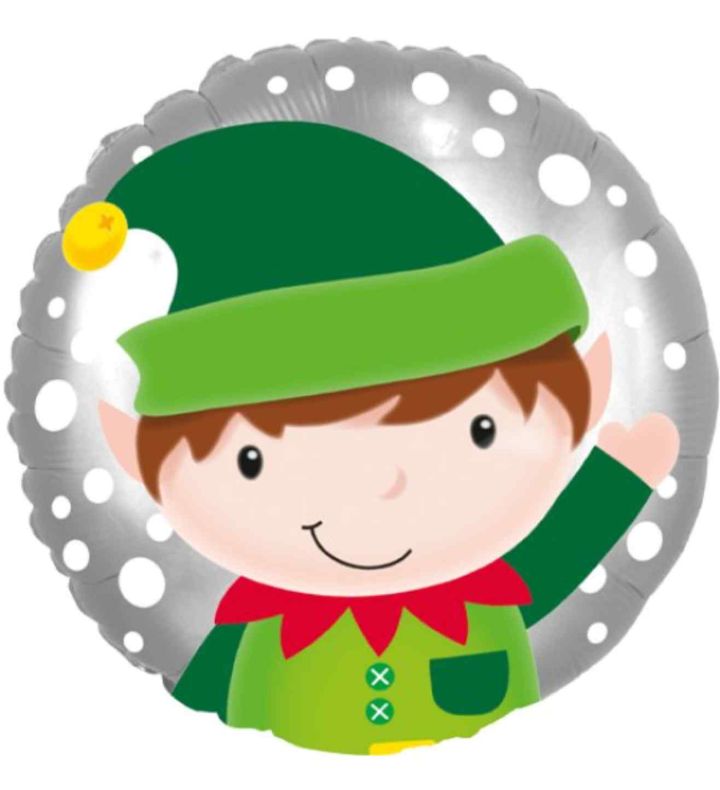 18" Elf Head Foil Balloon