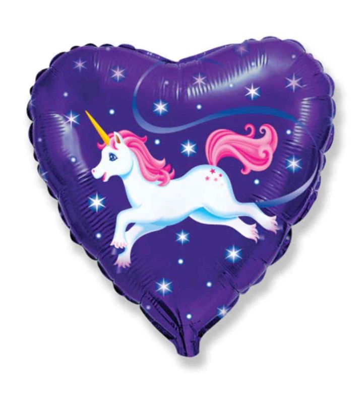18" Flexmetal Flying Unicorn Heart