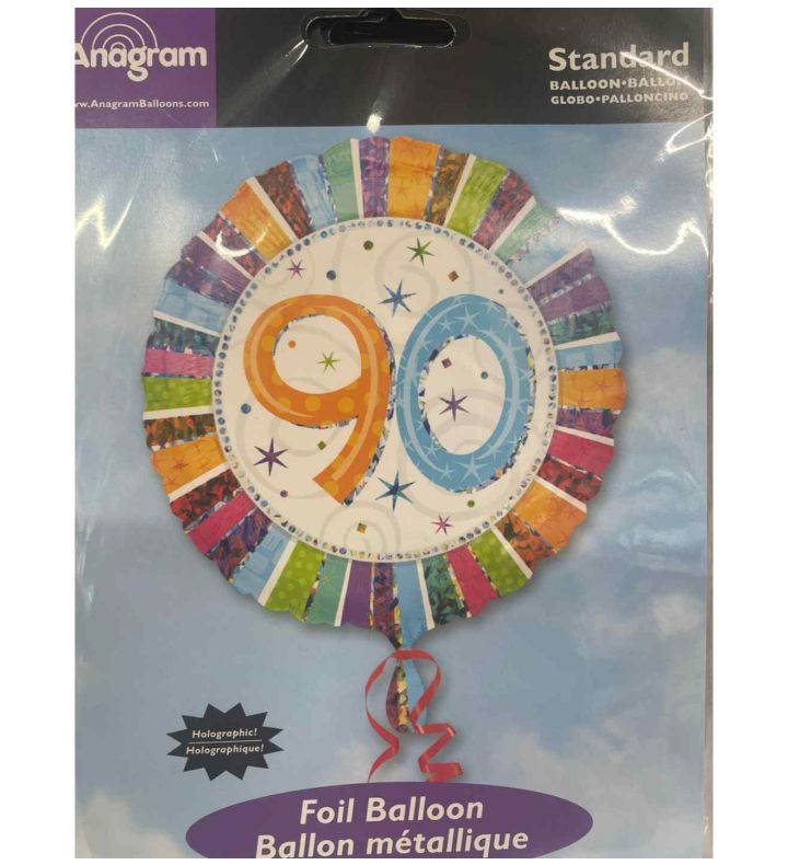 18" Anagram Colourful 90 Foil Balloon