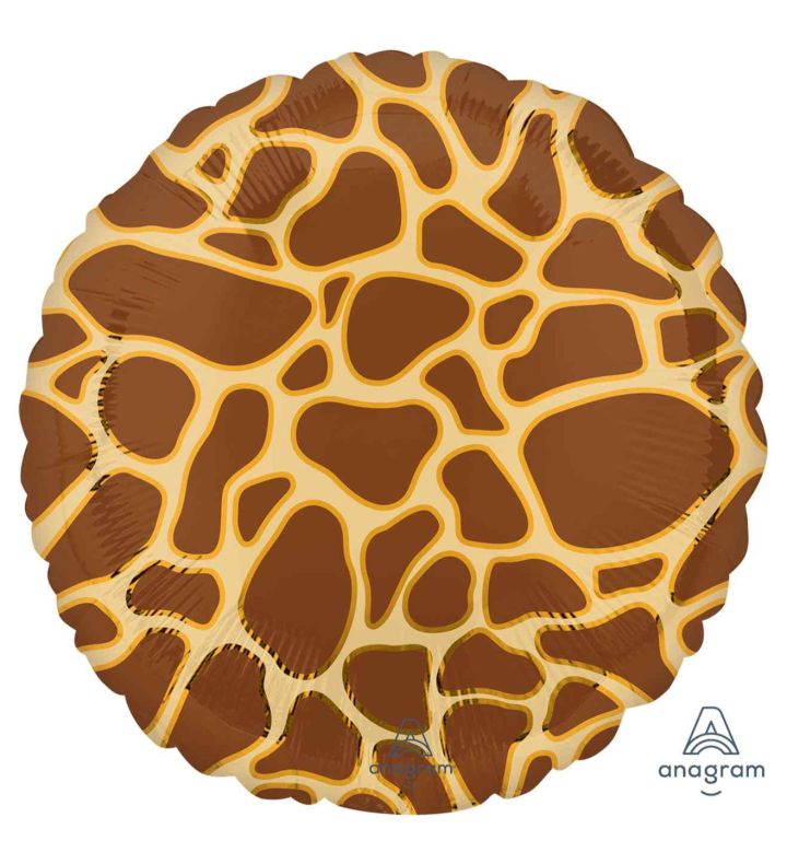 18" Animalz Giraffe Print Foil Balloon