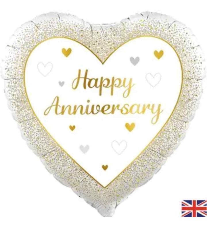 18" Happy Anniversary Heart