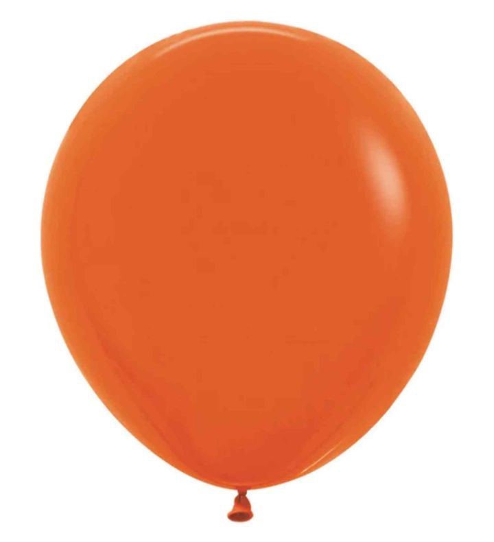 18" Sempertex Orange 061 Latex Balloons 25ct