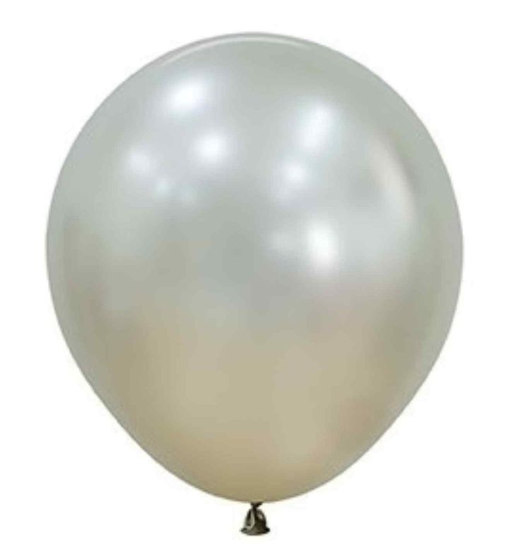 18" Sempertex Cream Pearl 873 Silk Latex Balloons 15ct