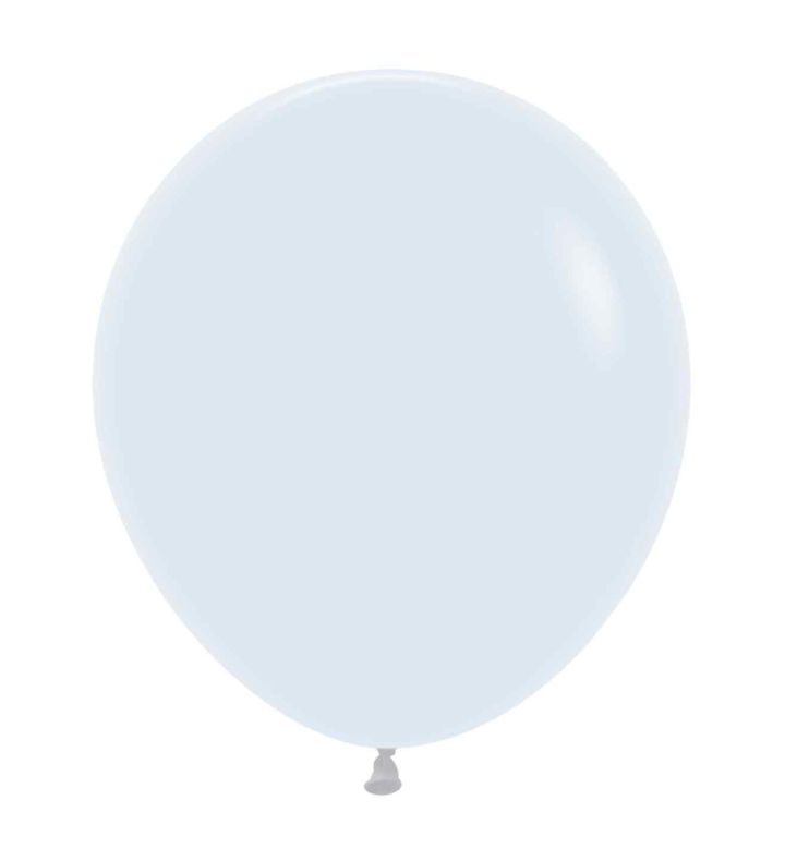 18" Sempertex Fashion White 005 Latex Balloons 25ct