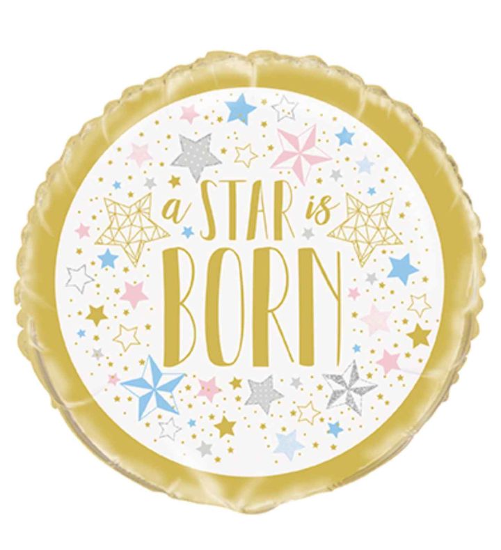 18" Unique Party Twinkle Star Foil Balloon