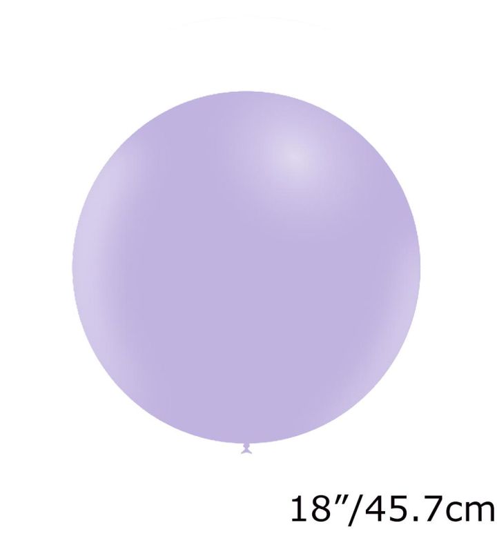 18" Decotex Matte Pastel Lilac 108 Latex Balloons 10ct