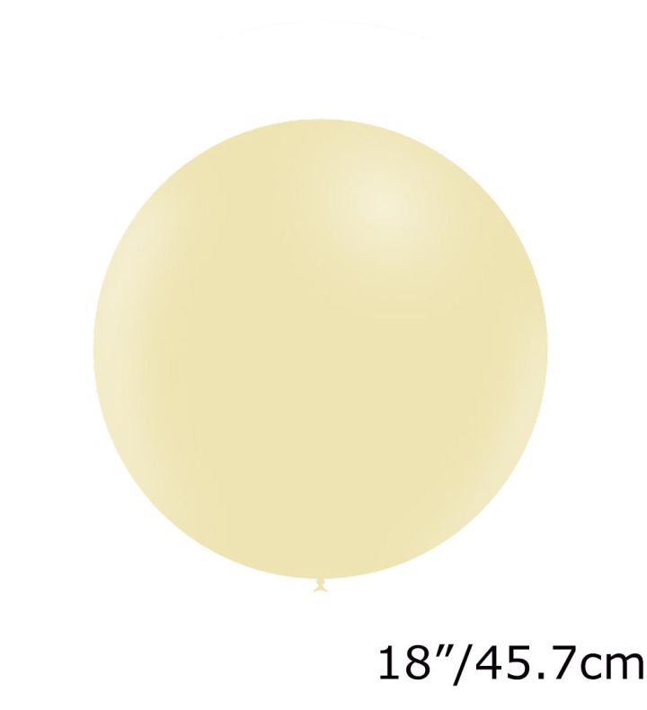18" Decotex Matte Pastel Yellow 109 Latex Balloons 10ct