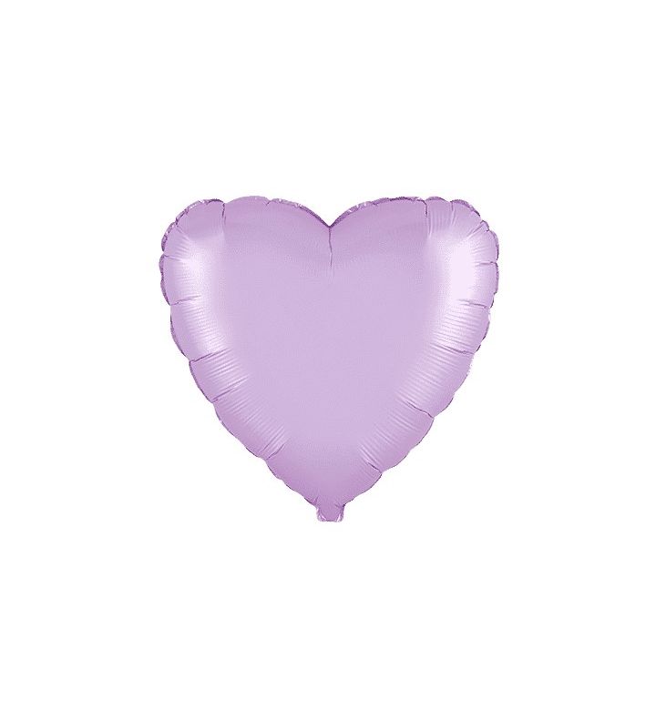 18" Flexmetal Heart Satin Pastel Pink Foil Balloon