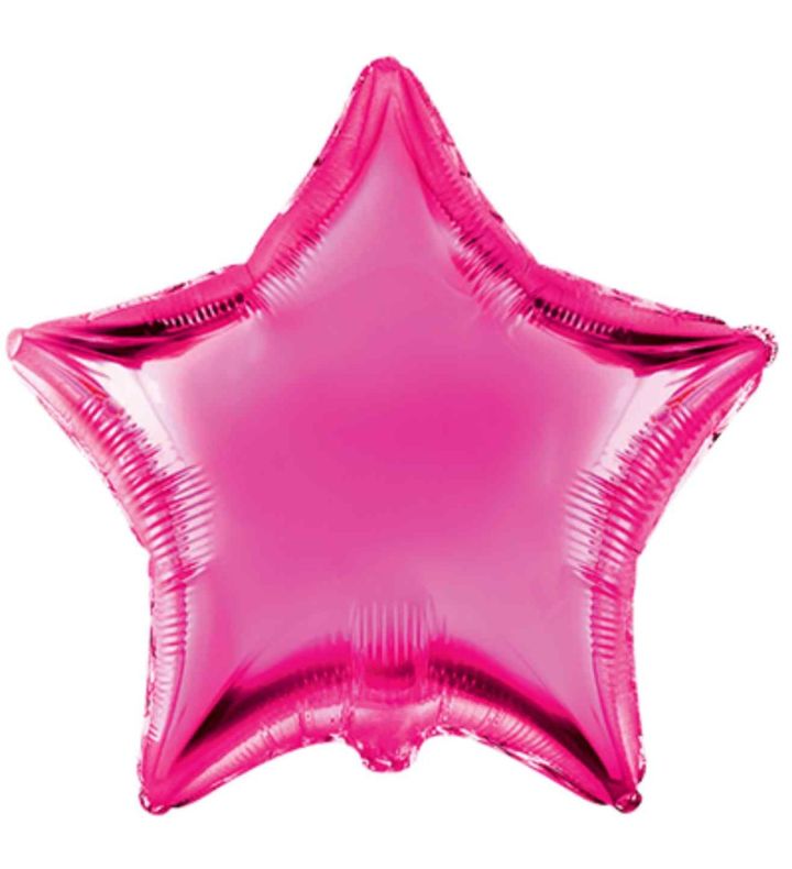 18" Star Fuchsia Flexmetal Foil Balloon