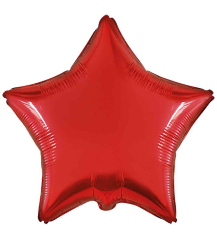 18" Star Red Flexmetal Foil Balloon