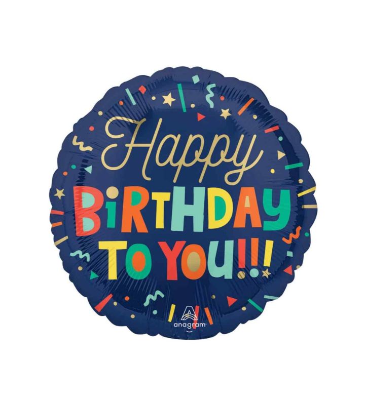 18" Happy Birthday To You Foil Balloon