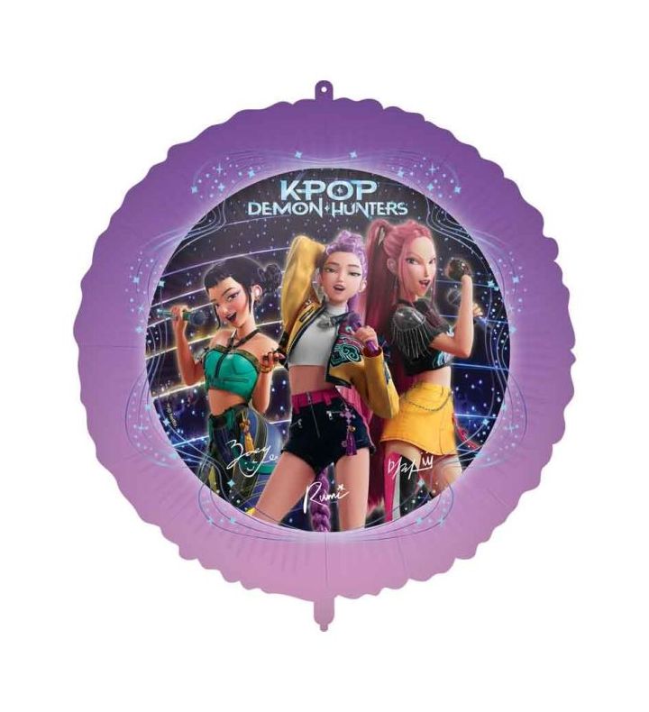 18" K-Pop Demon Hunters Round Foil Balloon