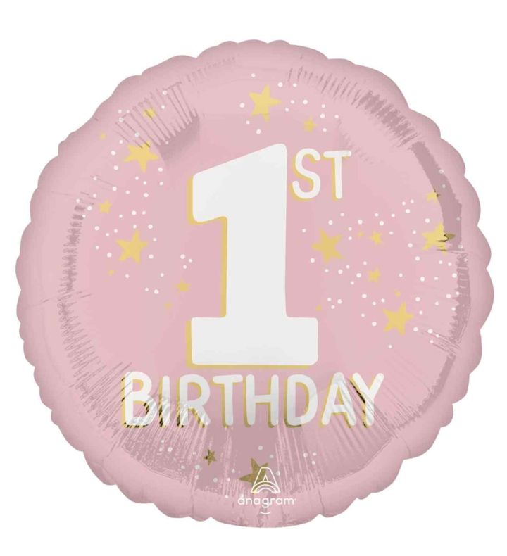18" Little Miss 1st Birthday Anagram Foil Balloon