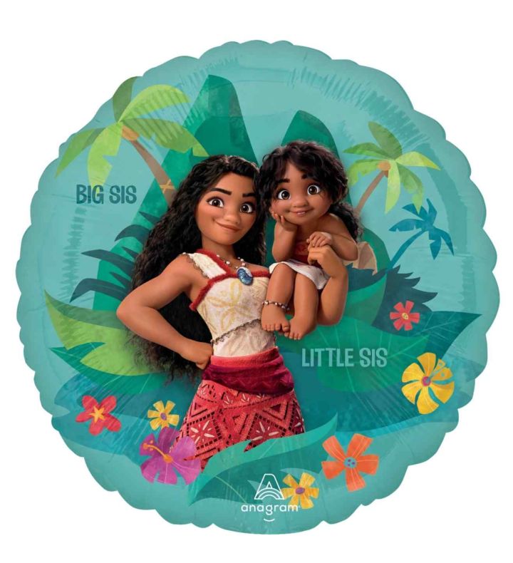 18" Moana Round Disney Foil Balloon