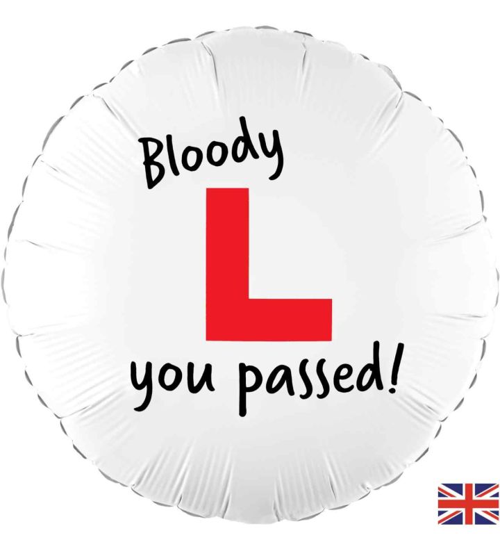 18" Oaktree Bloody L You Passed Foil Balloon